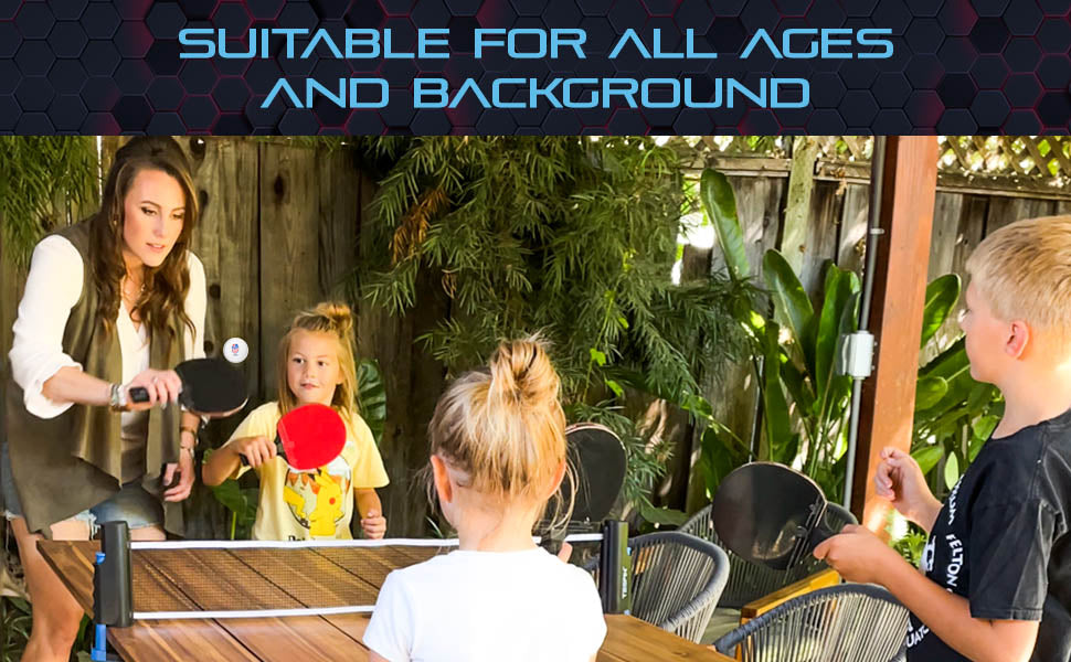 Retractable Ping Pong Net - Play Ping Pong on Almost Any Table!