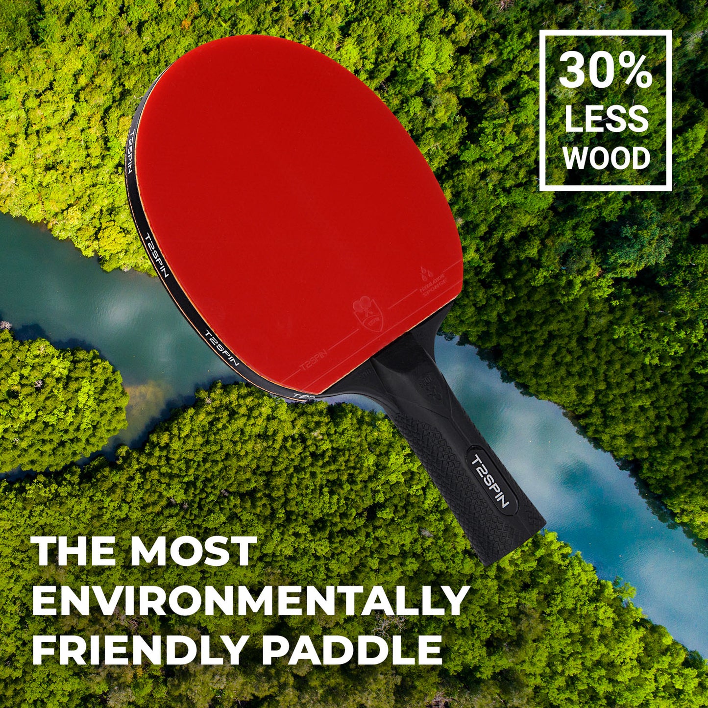 Ping Pong Paddles Set of 4 with 8 Balls in a Stylish Hard Case - BONUS: Paddle Protector