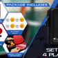 Ping Pong Paddles Set of 4 with 8 Balls in a Stylish Hard Case - BONUS: Paddle Protector